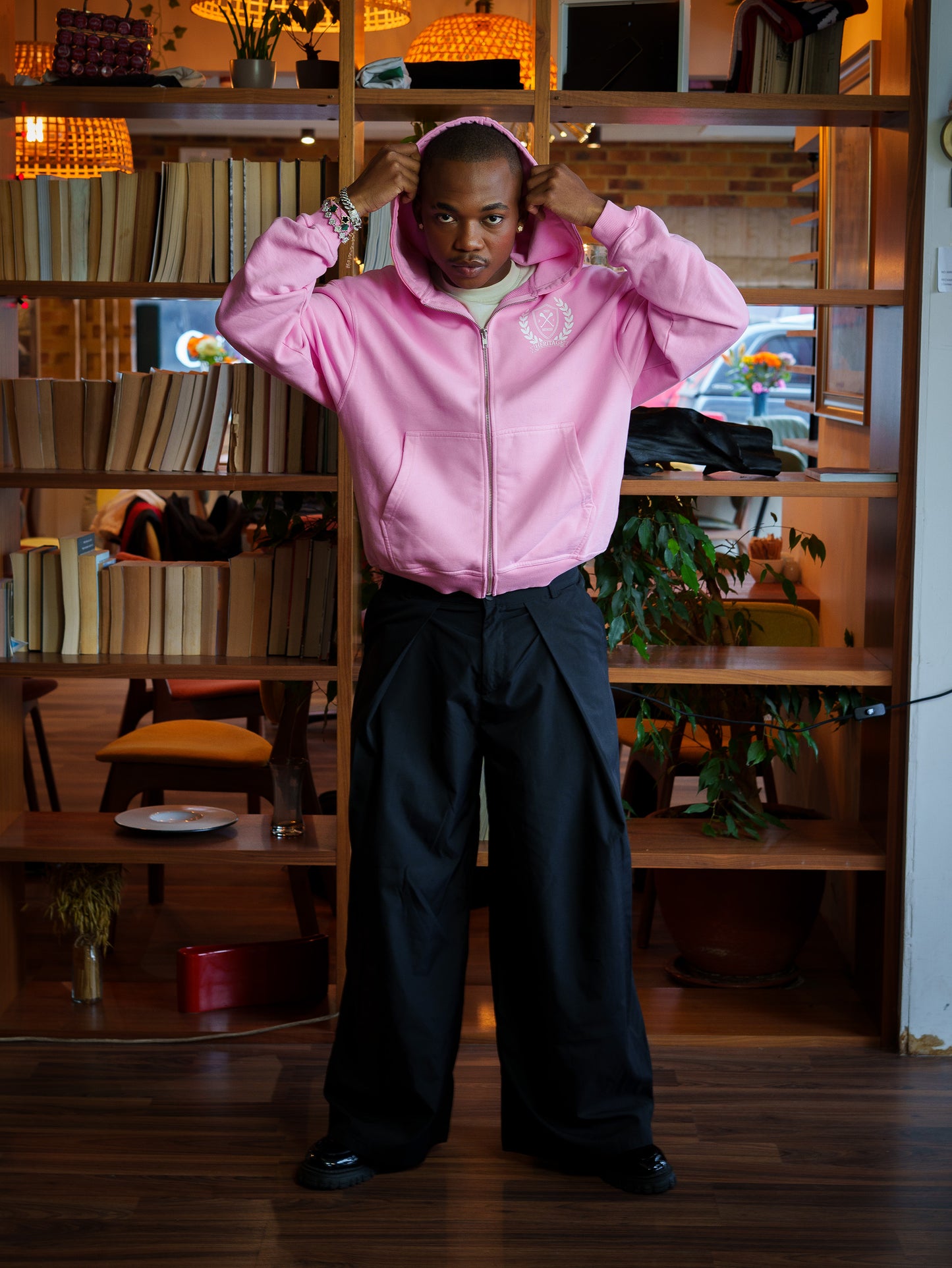 Heritage Zip Hoodie Pink