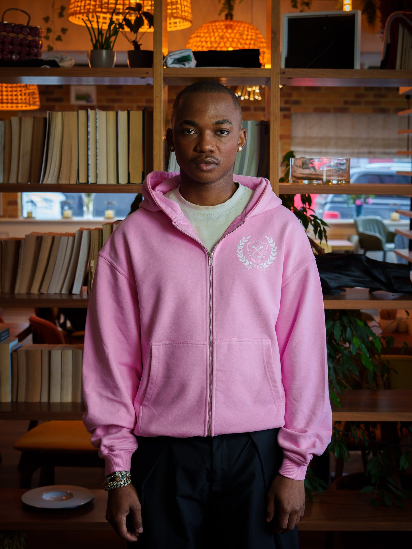 Heritage Zip Hoodie Pink