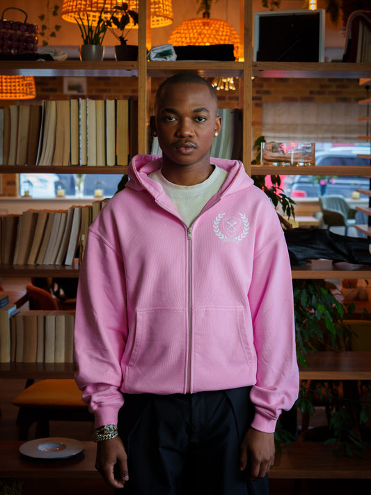 Heritage Zip Hoodie Pink